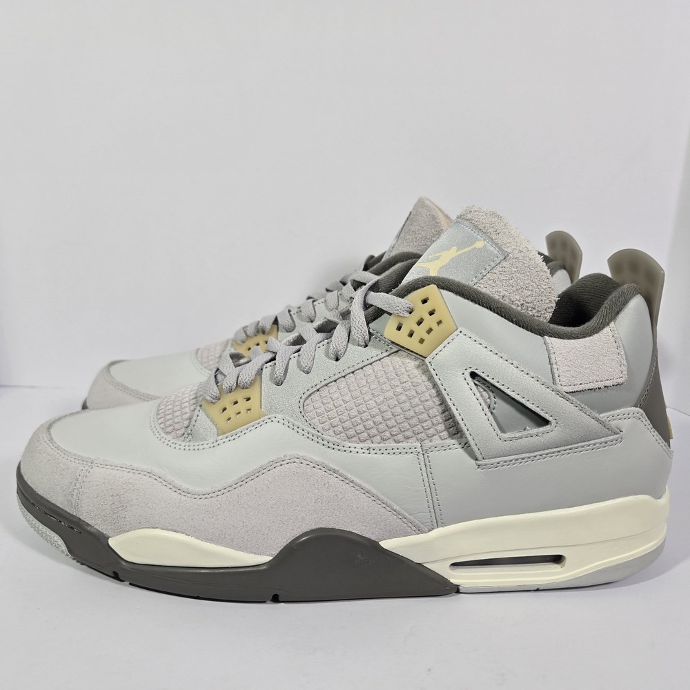 Mens 18 Air Jordan 4 Retro SE Craft Photon Dust Grey DV3742-021‎